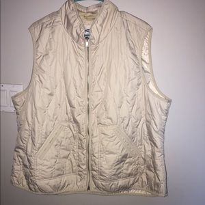Old Navy Cream Quilted Vest XXL